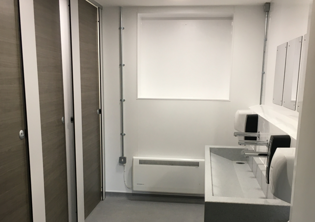 toilet refurbishment completed at guilford college