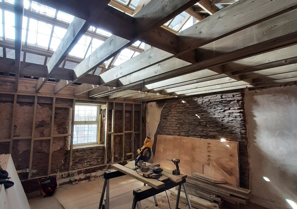 full renovation and roof replacement for devon pub