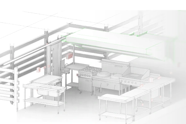 Original Hi-Tech commercial catering project imagery