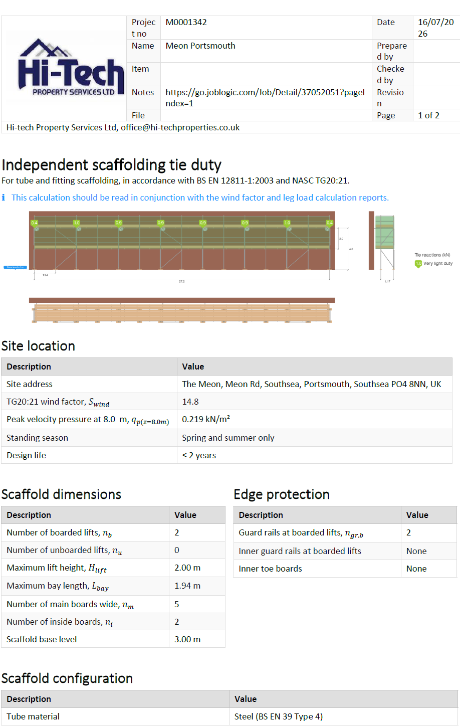 Hi-Tech scaffolding integrated with project delivery