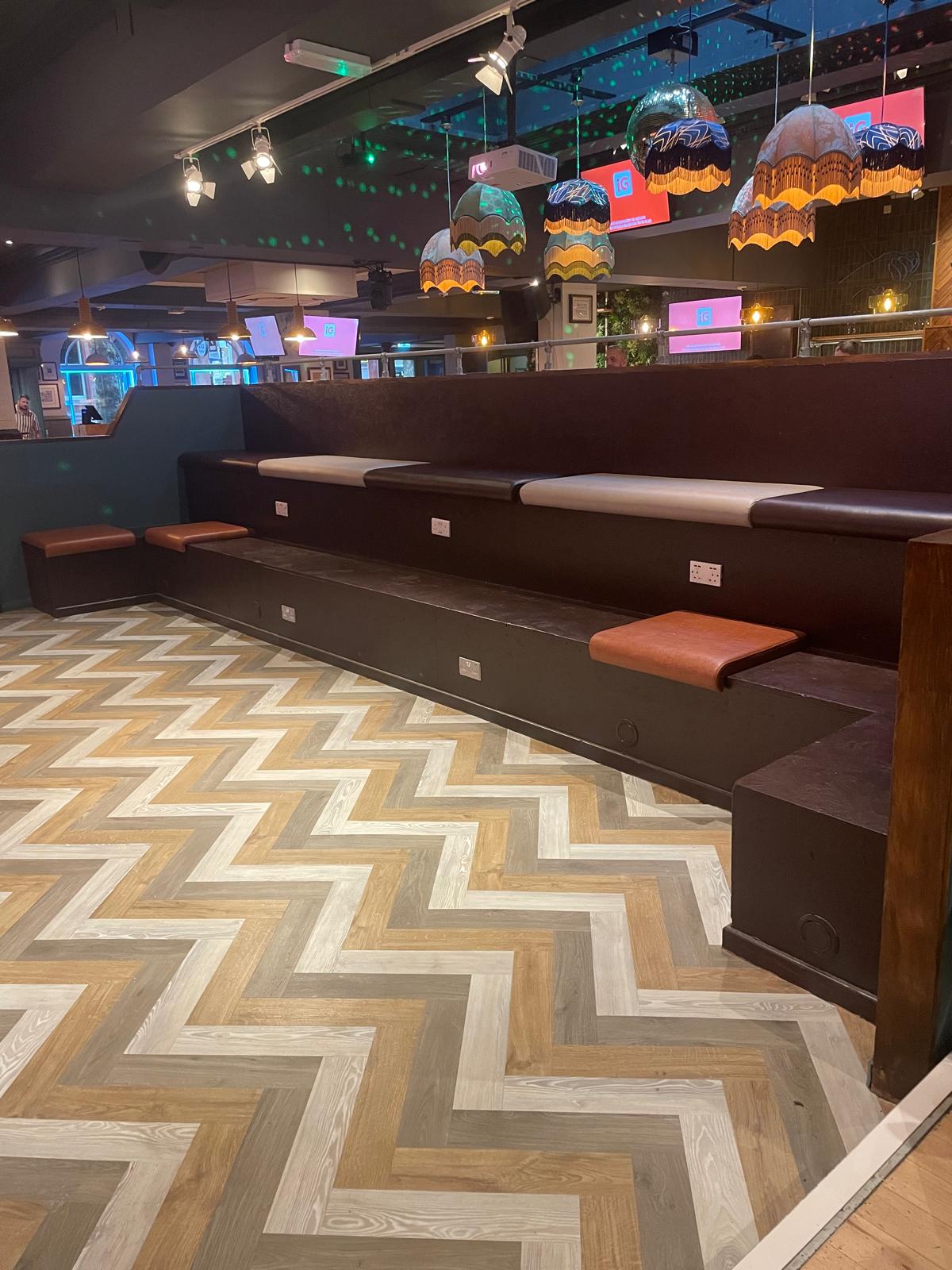 Completed customer area at The Dockyard Portsmouth following refurbishment